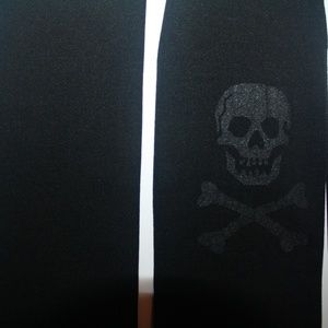 Tights Skull Hosiery Stockings Pattern XXL Black